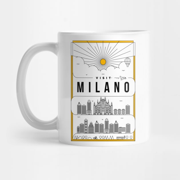 Milano Minimal Lineal Poster by kursatunsal